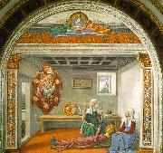 Domenico Ghirlandaio Announcement of Death to Saint Fina oil on canvas